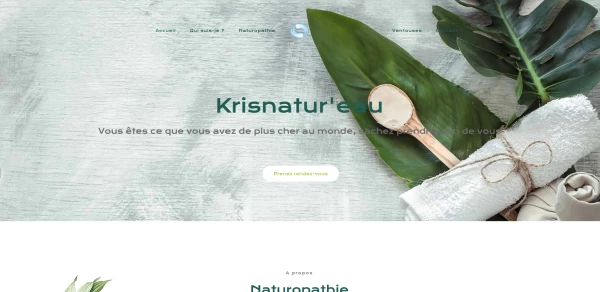 Page d'accueil du site krisnatureau.fr