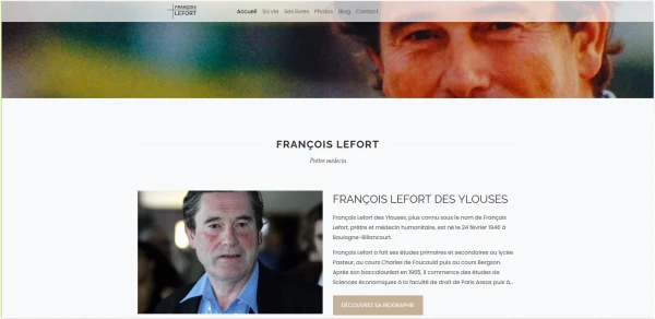 Page d'accueil du site francoislefort.fr