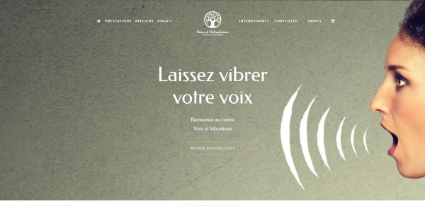 Page d'accueil du site voixet vibrations.fr